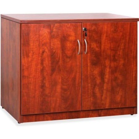 Lorell® Storage Cabinet - 22"" x 35.5"" x 29.5"" - Cherry - Essentials Series -  69611